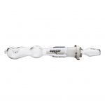 Glass Pipe Rochit w. Filter Adapter Clear  SG19 18,5cm (Black Leaf)